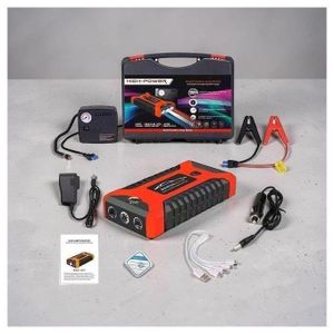 High Power Quick Start 12V 99800mAh Car Jump Starter with Air Compressor.