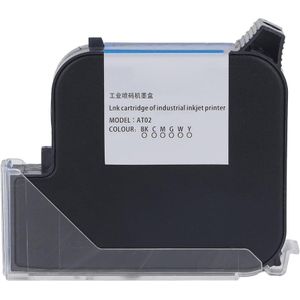 25.4mm Handheld Inkjet Printer Ink Cartridge Compatible Fast Drying Black