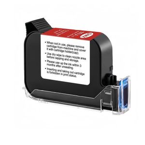 12.7MM Handheld Printer Ink Cartridge 42ML Capacity Rapid Drying Inkjet Printer Cartridge Replacement (Black).