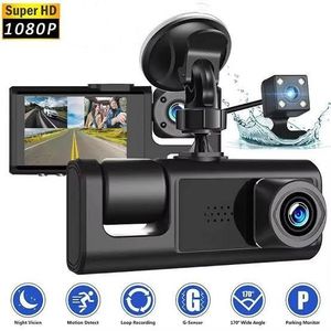 Black Box Traffic Recorder Dash Cam for Vehicle: Super HD 1080P. 3 Camera, Motion Detection, G-Sensor Dashcam, 24H Parking Monitor, DVR 170FOV Camera for Car