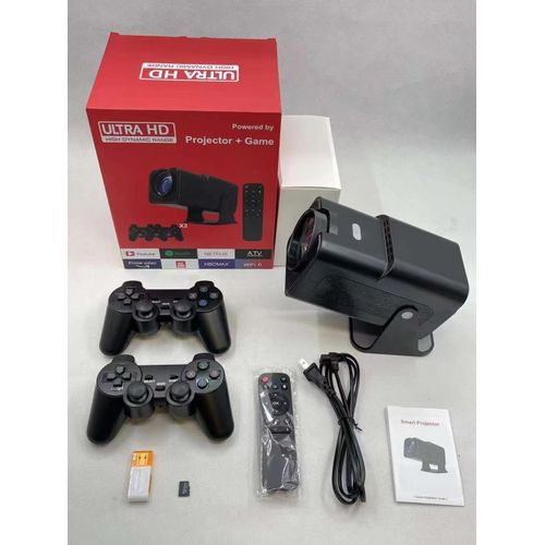 HY320 wifi Android Projector with Built-In Gaming Console F600 black