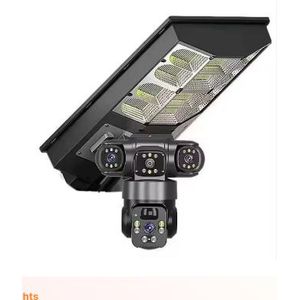 Solar Light V380 PRO triple LENS AI SOLAR CAMERA + LIGHTING 2 IN 1 4G SIM CARD 2 IN 1 CCTV SECURITY SOLAR STREET LIGHT