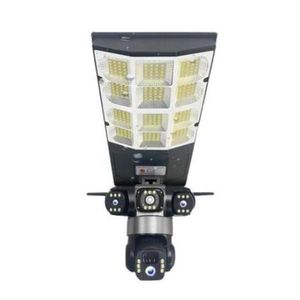 Streetlight With Triple Lens Camera 6mp 4g Solar Camera With Solar Street Light