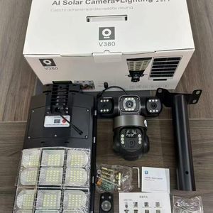 4G Solar Street Light with Triple Lens Camerav380 pro – Outdoor Security Light