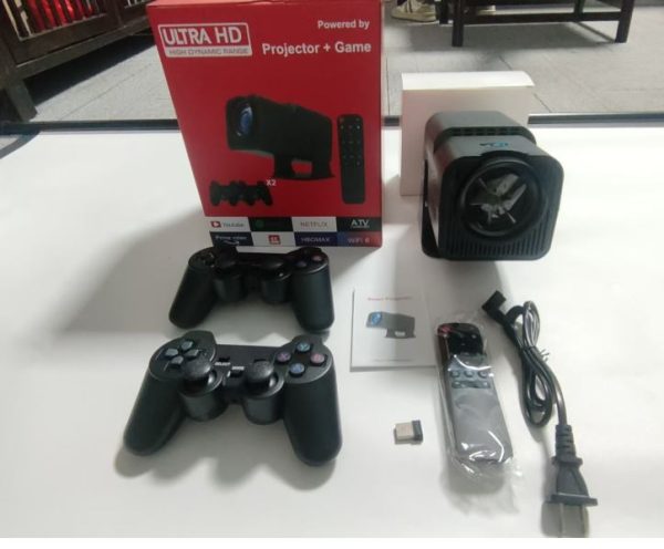 hy320 gaming projector with gaming consoles