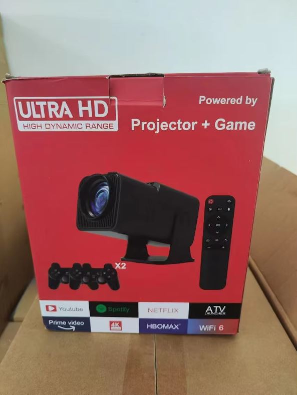 hy320 gaming projector with gaming consoles