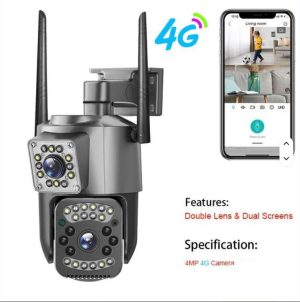 ouo 4G V380 Wireless Dual Lens 2MP PTZ Camera