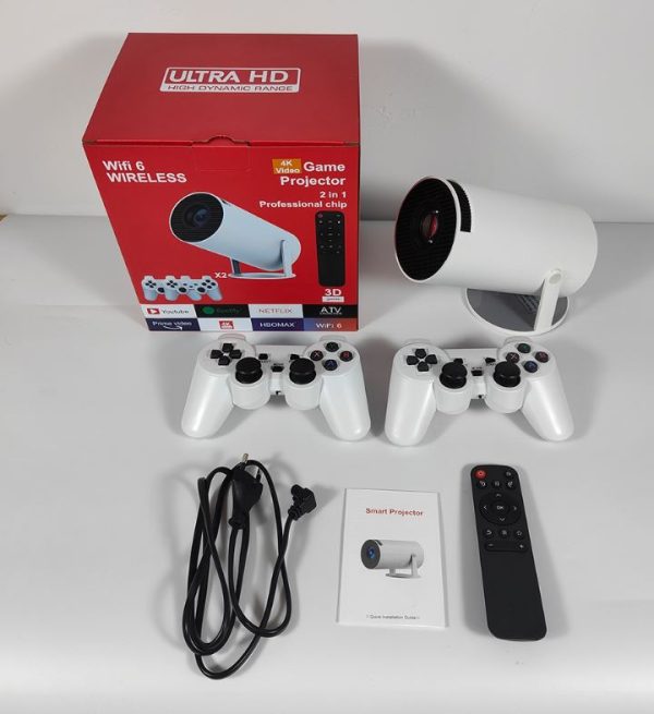 hy320 gaming projector with gaming consoles