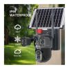 Solar Light Built In Rechargeable Battery Auto Human Tracking  V380 PRO 12MP 4G PTZ Rotating 3 lens 3 Pictures Outdoor CCTV