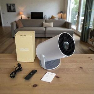 Android HY300 Mini Portable Projector 4K 300 ANSI with WiFi and Bluetooth, Smart Projector with Android13, Support WiFi 6 BT5.0 Auto Keystone Correction Upgrade from HY300 Projector