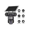 Solar Light Tripple LENS 4G Outdoor Low Powered Camara PIR Humanoid Detection CCTV