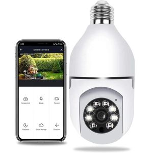 Product details Wireless Security Camera Indoor 360° Panoramic Bulb Camera Full HD 1080P Home WiFi Camera for Baby and Pet Monitoring Ensure the safety and security of your home, baby, and pets with the Wireless Security Camera Indoor 360° Panoramic Bulb Camera. Designed for convenience and peace of mind, this smart camera offers a complete 360-degree view of your space in Full HD 1080P resolution, delivering crystal-clear video quality in any environment. With easy WiFi connectivity, it allows real-time remote monitoring from your smartphone, ensuring that your loved ones are always within reach, no matter where you are. 360° Panoramic View: Capture every corner of your room with the camera’s 360° rotation, providing complete surveillance of your home, baby, or pets. Full HD 1080P Resolution: Enjoy sharp, detailed video quality that ensures clear images whether you’re checking on your baby or pet, or keeping an eye on your home. WiFi Enabled: Connect to your home WiFi network for seamless streaming and real-time alerts straight to your smartphone, tablet, or PC. Easy Setup: Installation is simple and fast, with no complicated wiring required. Just screw it in like a regular light bulb and you're ready to go! Two-Way Audio: Communicate with your family, pets, or visitors via the built-in microphone and speaker, making it perfect for keeping in touch with your loved ones or calming your pet. Motion Detection: Receive alerts directly to your phone if motion is detected, ensuring you never miss anything important when you're not around. Night Vision: Monitor your home even in low light with enhanced night vision, providing clear footage around the clock, day or night.