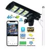 1 (46) Solar Light Two-Way Audio Communication Talk Support V380 Pro App 450W Watts Two-In-One Outdoor Security Led Solar Street Light Integrated With 12MP 4G Simcard PTZ Rotating Outdoor CCTV Surveillance Security Camera