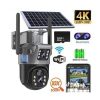 Solar Light Intelligence Dual Lens WIFI CCTV Monitor Wireless Solar Camera