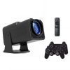 HY320 2 in 1 Game Projector 300 ANSI with Joysticks Auto Keystone Correction Built-in Quad Core CPU for 4K Game and Video