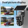 Solar Light Share this product Dual Lens 4G or Wi-Fi Solar Camera 12MP Battery Powered Wireless Waterproof Network CCTV 4G