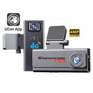 4G SIM Single Lens Car Dash Cam 4K Parking Mode Monitoring Night Vision Radar GPS Front Rear G-Sensor