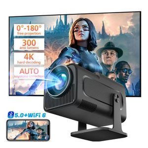 HY320 MINI Android 13 Portable Projector WIFI6 BT5.0 200 ANSI Lumens 4K LCD Proyector Screen Mirror Link Theater Projector