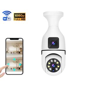1 (28) Dual Lens Wifi Camera Outdoor/Indoor with bidirectional voice, intelligent alarm, smart surveillance, motion and human detection Camera Bulb