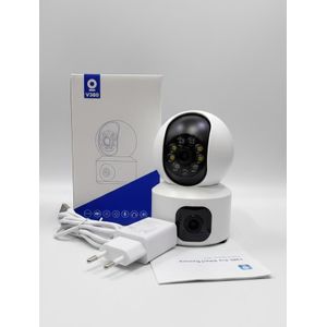 Intelligence SIM Card 4G Camera Indoor Dual Lens Mini IP Camera 3K 6MP WIFI Wireless Security Night Vision Camara Video Surveillance V380 app