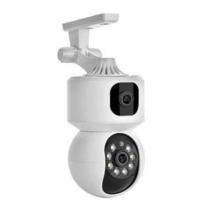 Intelligence SIM Card 4G Camera Indoor Dual Lens Mini IP Camera 3K 6MP WIFI Wireless Security Night Vision Camara Video Surveillance V380 app