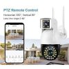 SIM CARD ELECTRIC CAMERA V380 pro Dual lens 2K 4MP dual light 4G LTE SIM CARD wireless ip camera 2 in 1 bullet and PTZ camera