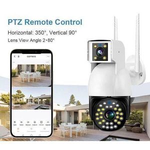 SIM CARD ELECTRIC CAMERA V380 pro Dual lens 2K 4MP dual light 4G LTE SIM CARD wireless ip camera 2 in 1 bullet and PTZ camera