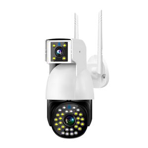 SIM CARD ELECTRIC CAMERA V380 pro Dual lens 2K 4MP dual light 4G LTE SIM CARD wireless ip camera 2 in 1 bullet and PTZ camera