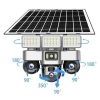 Solar Light Battery Powered 3 Cameras Super PTZ Wide Angle V380 Pro Tripple Lenses Outdoor Solar Camera 4G Sim Card Night Vision With Motion