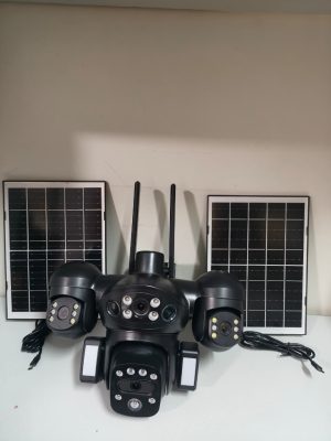 98fa0334-8dd3-4cc8-9e1e-23a028b2c8fc 20MP 4G 12X 4 Lens AOV Camera Night Vision Two-Way Audio Cloud 16W Solar Panel 16000mAh Battery 4G Camera