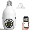 360° 1080P IP E27 Light Bulb Camera Wi-Fi IR Night Smart Home Wireless Security