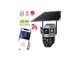 Solar Light V380 Two-way Talk Cctv Camera Dual Lens 3 Screens Wireless Outdoor Security Solar WIFI 4mp Night Vision Ptz Camera