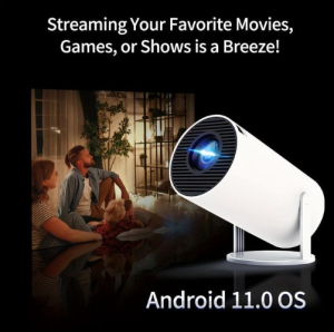 HY300 PRO 4K Projector, Android 11, WiFi 6, 260 ANSI, Bluetooth