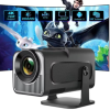 HY320 Model, 4K Android Projector, Dual Wifi 6, Wireless 5.0, Portable Cinema Projector with Upgraded Features, Hmdi line as gift