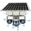 Share this product    Solar Light Battery Powered 3 Cameras Super PTZ Wide Angle V380 Pro Tripple Lenses Outdoor Solar Camera 4G Sim Card Night Vision With Motion