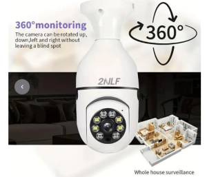 Key Features 1080P & Panoramic Viewing: This bulb camera can provide you with a clear vision  at any time.You can use the APP to control the camera to achieve 360 viewing without blind area. Wireless & Simple installation:This camera can be installed using a normal E27 bulb base(110V~240V),then you just need to connect the camera system to the router and open the app to setup the camera within minutes. Remote Viewing & Night Vision:This bulb camera can control the viewing angle through APP,you can access remotely view anywhere and any time through your Phone.Even in complete darkness, you can view clear images. Two-Way Audio & High Quality Service:Designed with built-in mic and speaker,this bulb security camera allows you to listen to your guests and to talk with your family in real-time. Motion Detection & Real-time Alerts:As soon as motion detection is triggered,this bulb will automatically send out email alerts and app alarm pushes.Thus,you can know what happened in your house and take appropriate precautions in time.