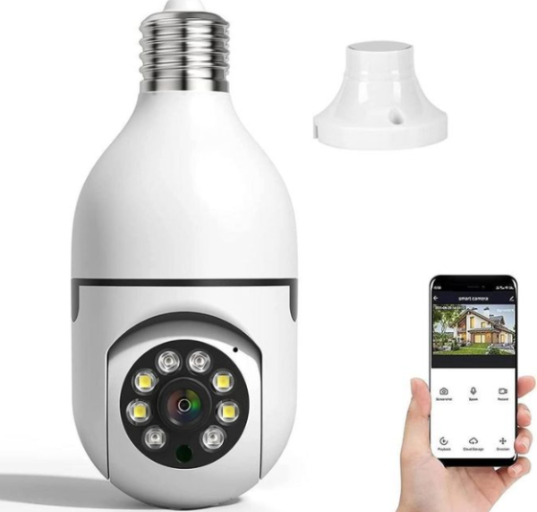 WiFi 360 Panoramic Bulb Camera 1080P Security Camera Wireless Home Surveillance Camera