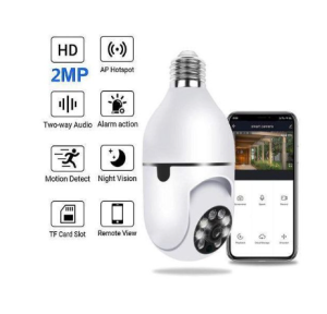 360° 1080P IP E27 Light Bulb Camera Wi-Fi IR Night Smart Home Wireless Security