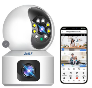 2NLF Dual Screen Full HD Security Camera with Alarm, WiFi Camera, Indoor Surveillance Camera 0637