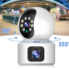 Intelligence Ptz SIM CARD 4MP Dual Lens Smart Home Indoor Wireless Security 4G IP CCTV Network Binocular CCTV Camera