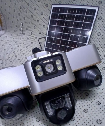 Triple Lens 4G Solar PTZ Camera – Smart Security with All-Around Coverage