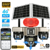 Hieasy 4G Solar 4 Lens PTZ Camera Outdoor Remote Monitoring with Night Vision Home Yard Surveillance IP65 Cloud Storage