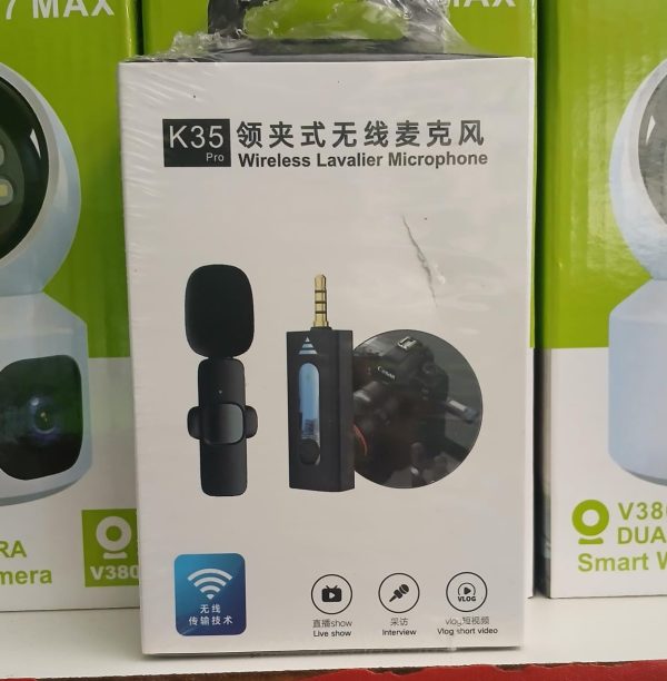 Three-in-One Wireless Live-Streaming Lavalier Microphone K15 for Outdoor Filming Sound Recording & Two-way Communication