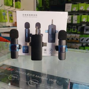 Three-in-One Wireless Live-Streaming Lavalier Microphone K15 for Outdoor Filming Sound Recording & Two-way Communication