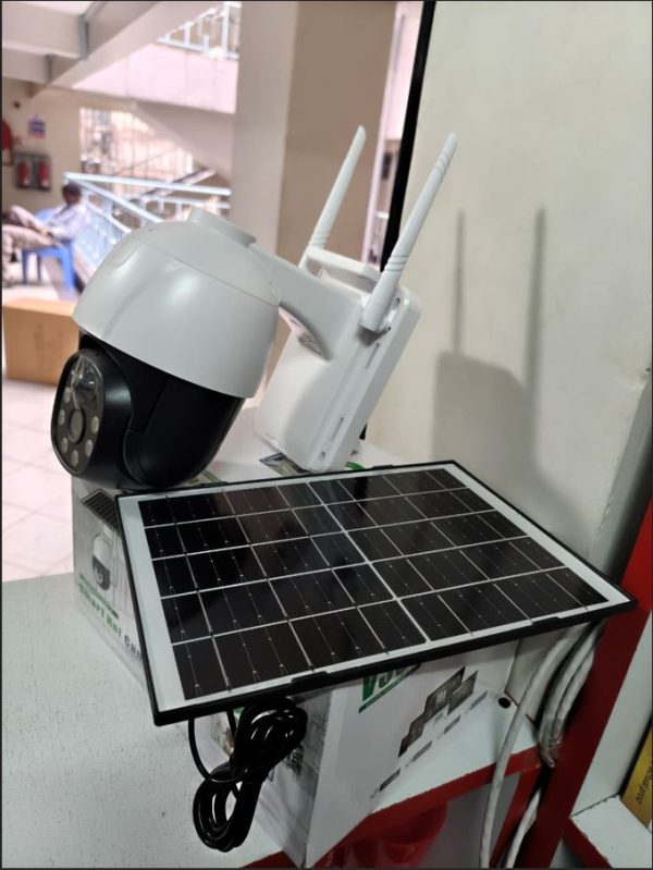 Single Lens Camera 4G SIM Wi-Fi with Pan Tilt 3MP 12x Zoom Outdoor PTZ IP65/66 Solar powered