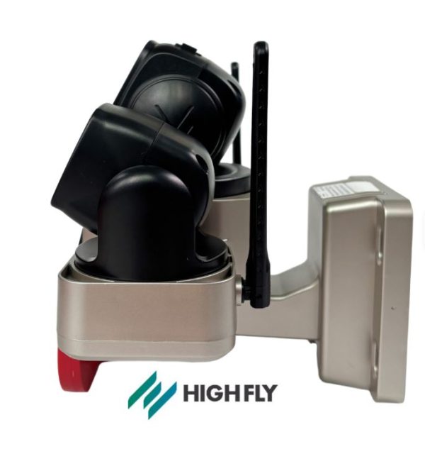 Hieasy 4G Solar 4 Lens PTZ Camera Outdoor Remote Monitoring with Night Vision Home Yard Surveillance IP65 Cloud Storage