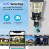Streetlight With Triple Lens Camera 6mp 4g Solar Camera With Solar Street Light