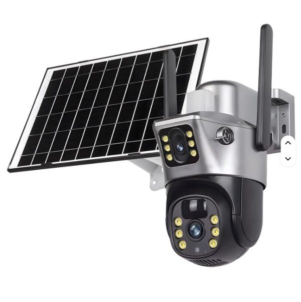 Solar Light 4g Solar Powered PTZ Camera V380 Pro Dual Lens Solar Camera