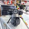 Solar Light 4G (Simcard) V380 Triple Lens Three Screens Camera Solar Powered - (PIR Human Detection,Colored Night Vision, All Weatherproof, Security Video IP Camara 4mp Battery CCTV Monitor)