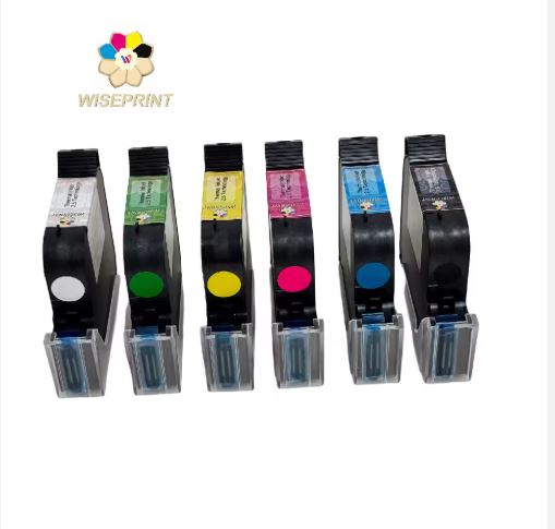 type Ink Cartridge use Other condition New applicable printing type Inkjet Printer Ink Type Solvent Ink warranty 1 Year place of origin Anhui, China brand name WAISU weight (kg) 0.5 Color Black,Red,Yellow,Green,Blue,White